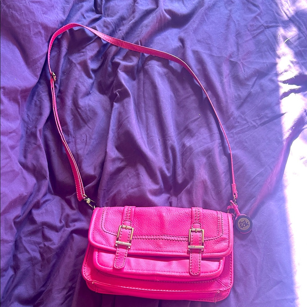 The Sak Vibrant Pink Crossbody Bag